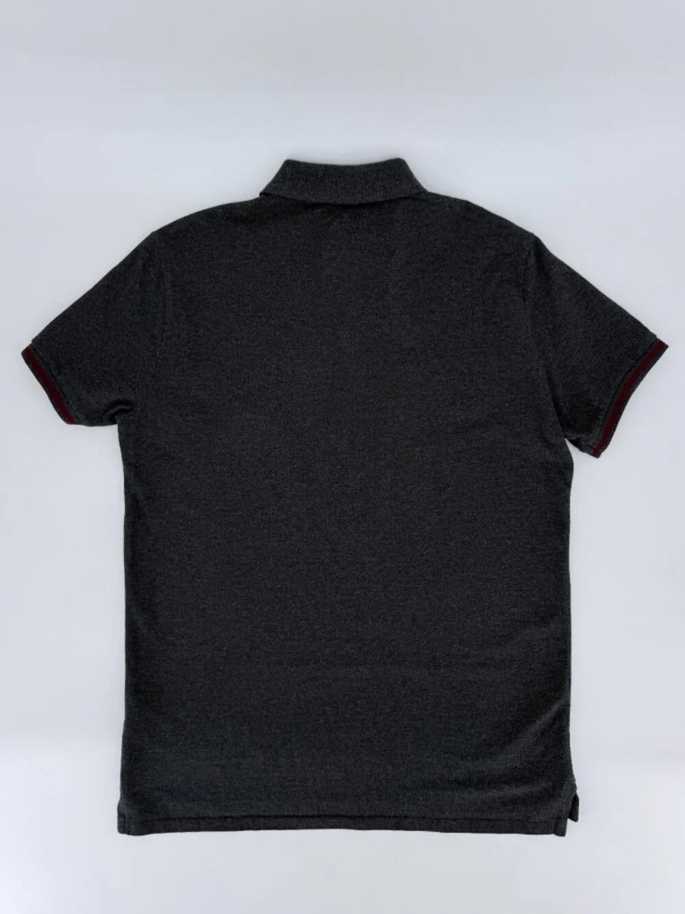 Polo Ralph Lauren Big Pony Polo Shirt Gray Custom Slim Fit Men's Medium